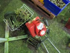 MANTIS PETROL MINI ROTORVATOR WITH ATTACHMENTS. SOLD UNDER THE AUCTIONEERS MARGIN SCHEME THEREFORE N