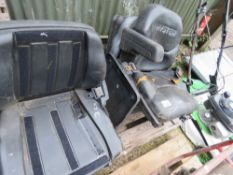 4 X SUSPENSION FORKLIFT SEATS, PRE-USED.