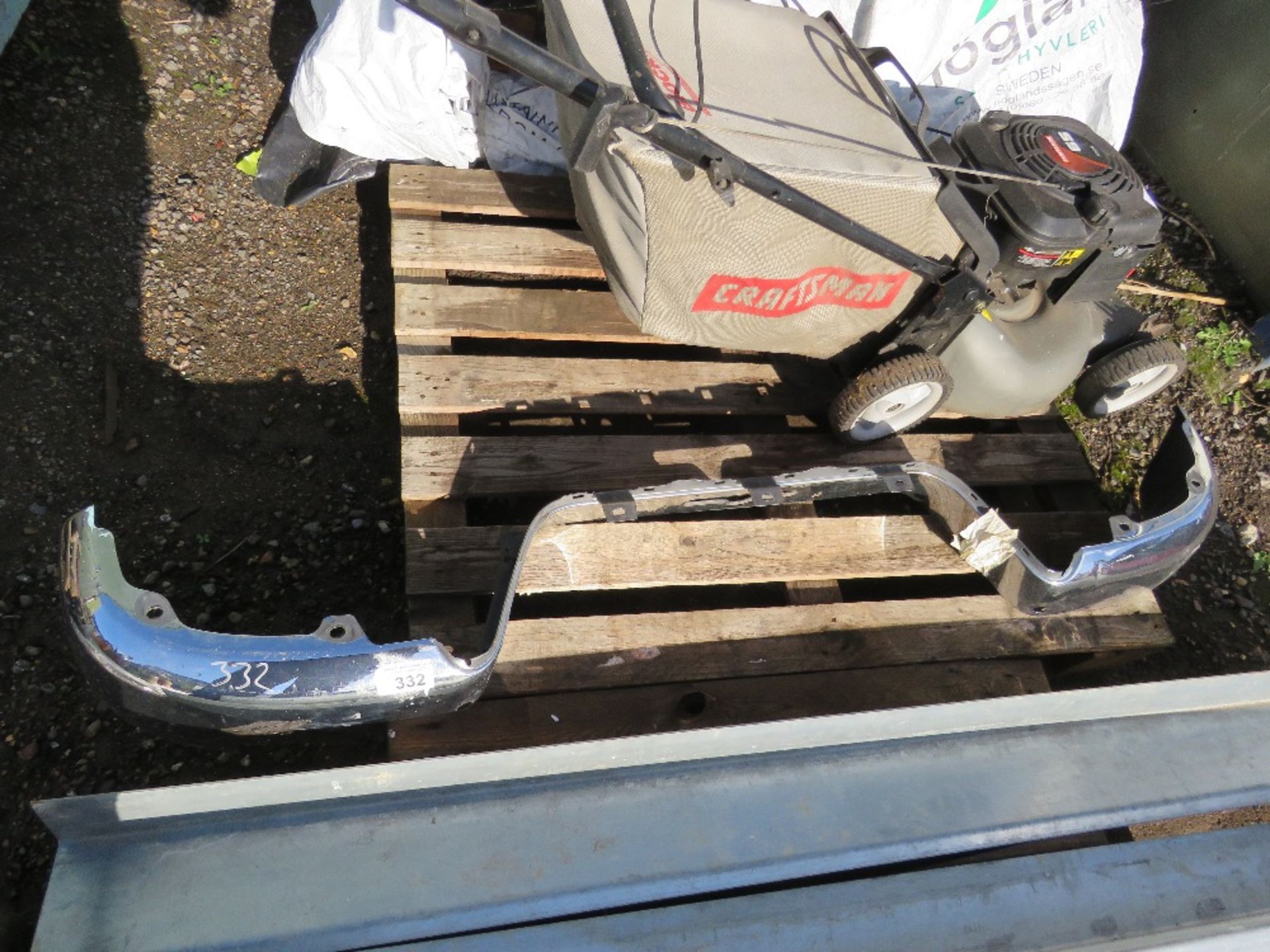 VW AMAROK REAR CHROME BUMPER. SLIGHT MARKS ON ONE SIDE.