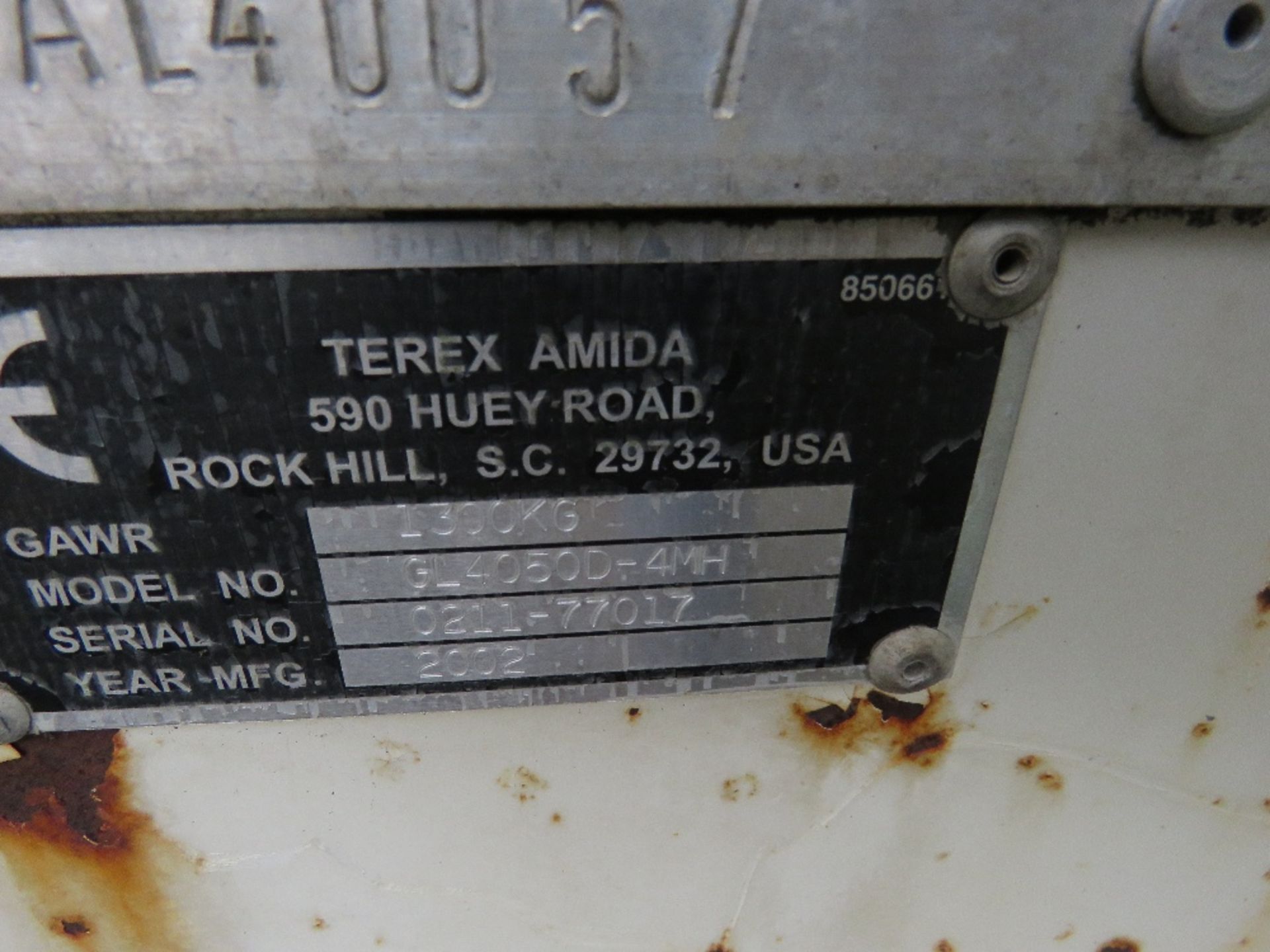 TEREX AMIDA TOWED LIGHTING TOWER WITH KUBOTA ENGINE, YEAR 2002. SN:0211-77017. - Image 8 of 8