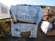 LARGE QUANTITY OF H SECTIONED TIMBER (2 PACKS), UNTREATED. SIZE: 1.56M LENGTH X 55MM WIDE X 35MM DE