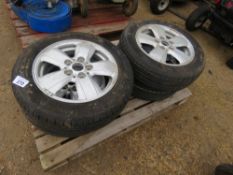4 X ALLOY WHEELS AND 175 65R15 TYRES.
