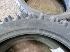 2 X MOTO CROSS MOTORBIKE TYRES, 110/90-17 AND 130/80-17 SOURCED FROM COMPANY LIQUIDATION. THIS LOT I