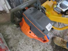 HUSQVARNA PETROL SAW WITH BLADE, NO RECOIL ROPE.