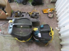 2 X MAKITA VACUUMS, 110VOLT POWERED.