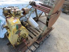 PETTER DIESEL ENGINED SAWBENCH, HANDLE START WITH HANDLE. WAS SEEN WORKING BY VENDOR WHEN COLLECTED