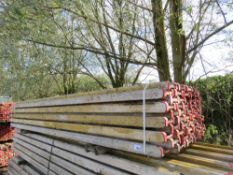 BUNDLE OF I BEAM WOODEN SHUTTERING BEAMS, 50NO APPROX IN THE BUNDLE, 3.9METRE LENGTH. ALSO SUITABLE