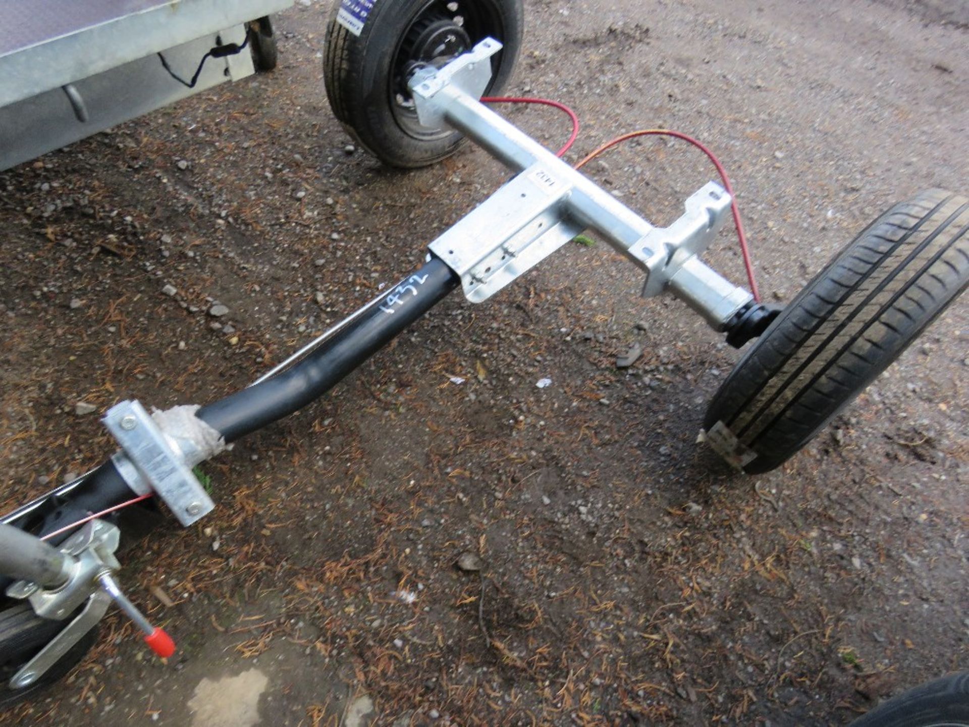 ALKO GENERATOR / COMPRESSOR BRAKED SINGLE AXLE ASSEMBLY, UNUSED.