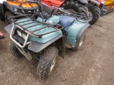 YAMAHA 4WD QUAD BIKE, PULL START. WHEN TESTED WAS SEEN TO RUN AND DRIVE.