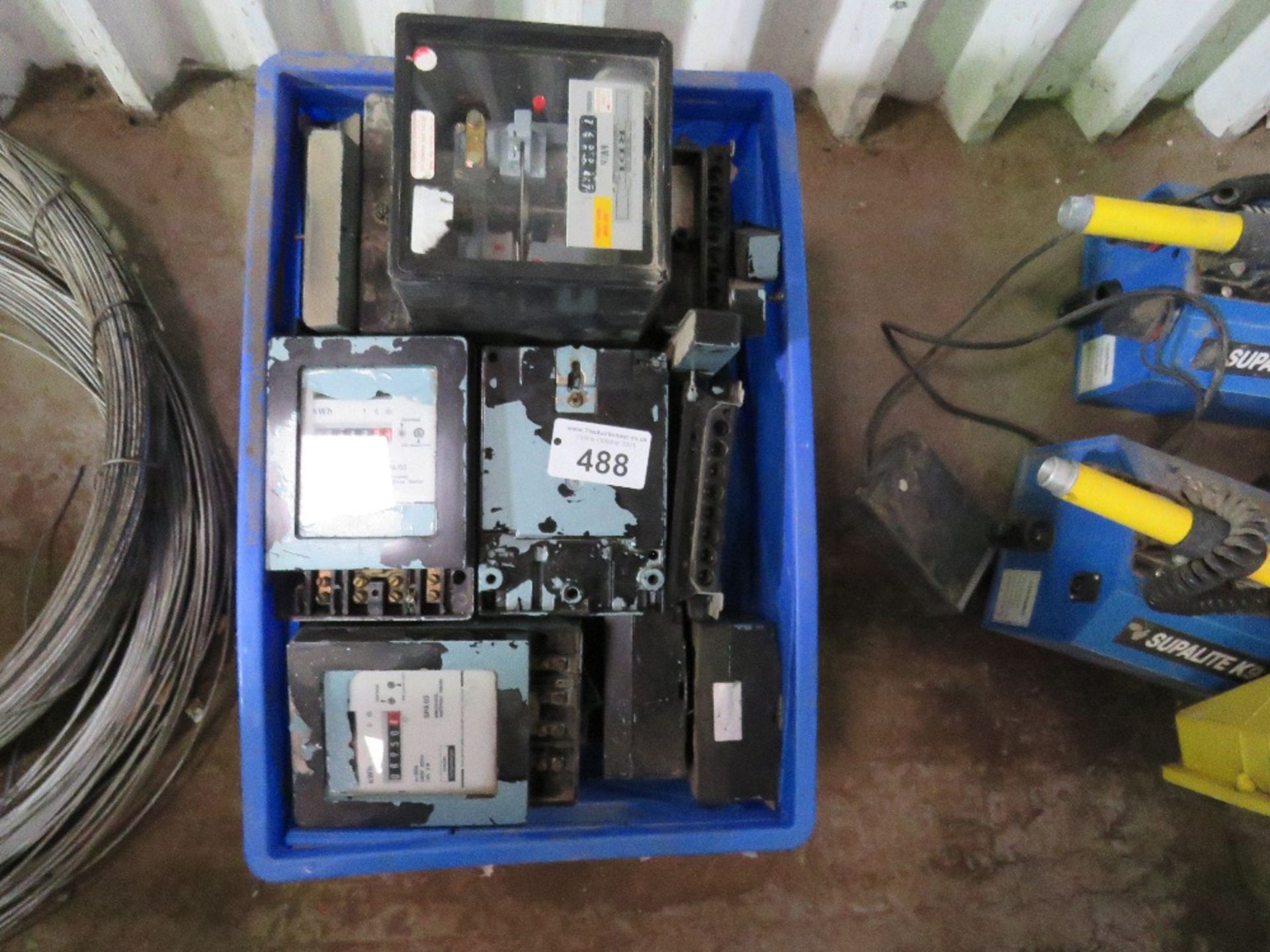 BOX OF METERING UNITS.