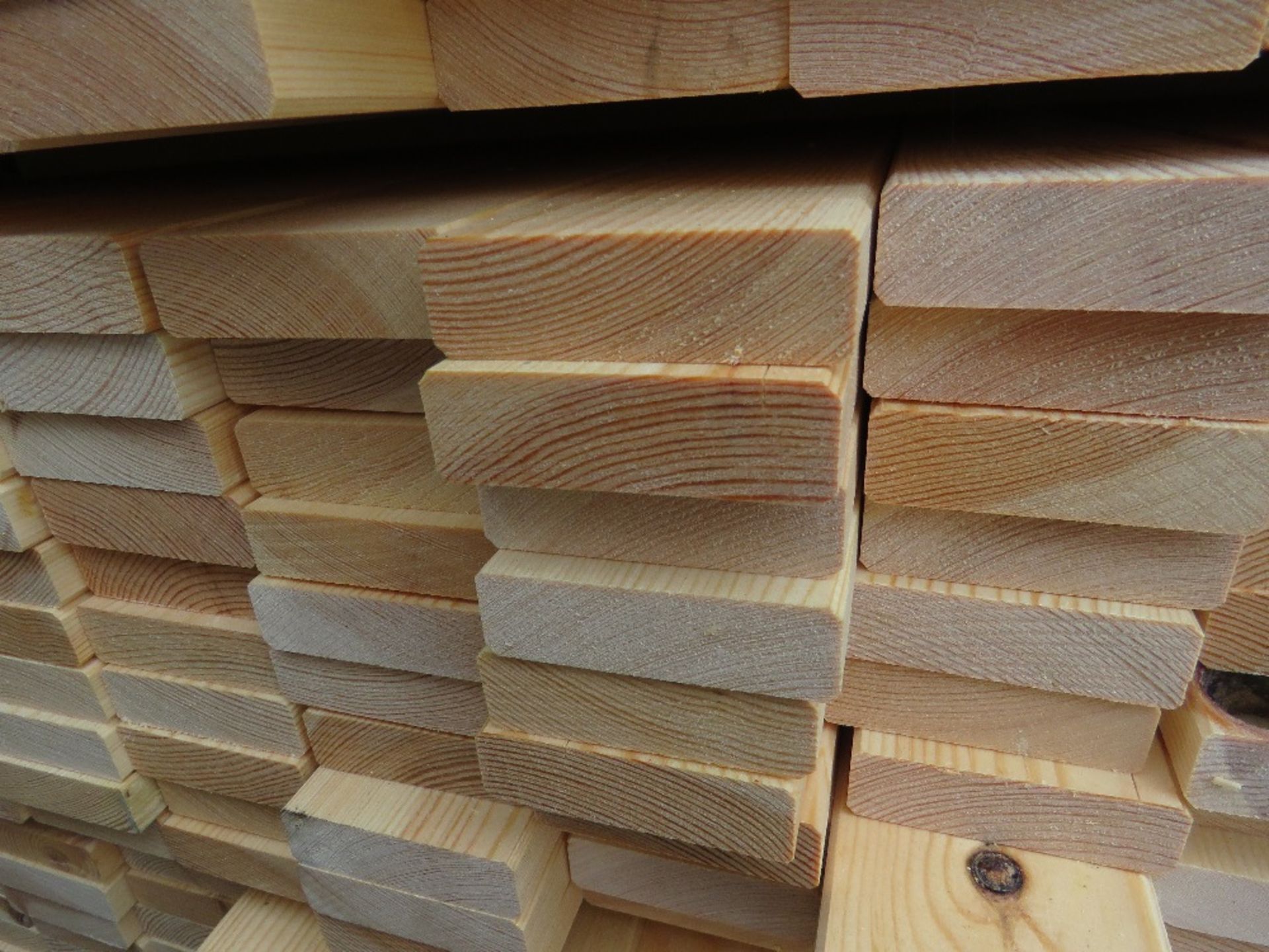 EXTRA LARGE PACK OF MACHINED TIMBER SLATS / BOARDS, UNTREATED. 1.83M LENGTH X 70MM WIDTH X 20MM DEPT - Image 3 of 4
