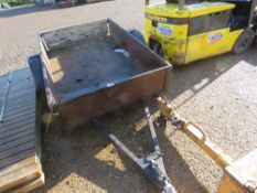 SMALL SIZED SINGLE AXLE TRAILER 6FT X 4FT APPROX.