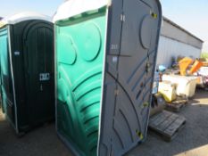 PORTABLE SITE TOILET WITH SINK, AS SHOWN.