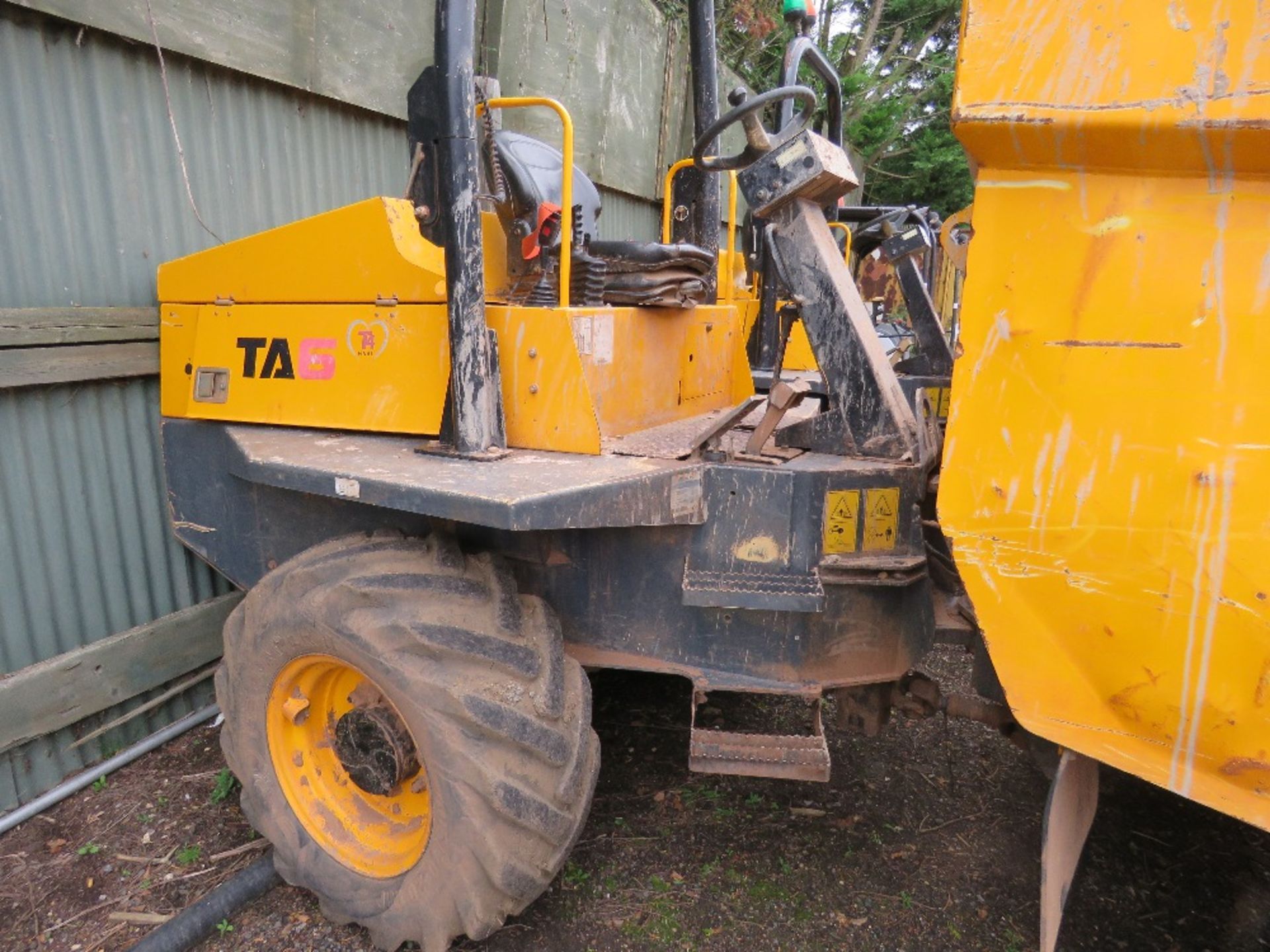 MECALAC TEREX TA6 STRAIGHT TIP DUMPER, YEAR 2017. T4 FINAL JCB ENGINE. 1573 REC HOURS. SN:SLBD1DJ0EH - Image 3 of 12