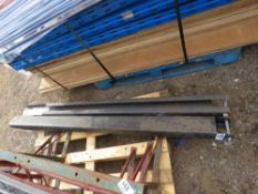 2 X FORKLIFT EXTENSION TINES, 1.8M FORK LENGTH WITH LOCKING PINS, 800KG RATED EACH, YEAR 2017 BUILD.