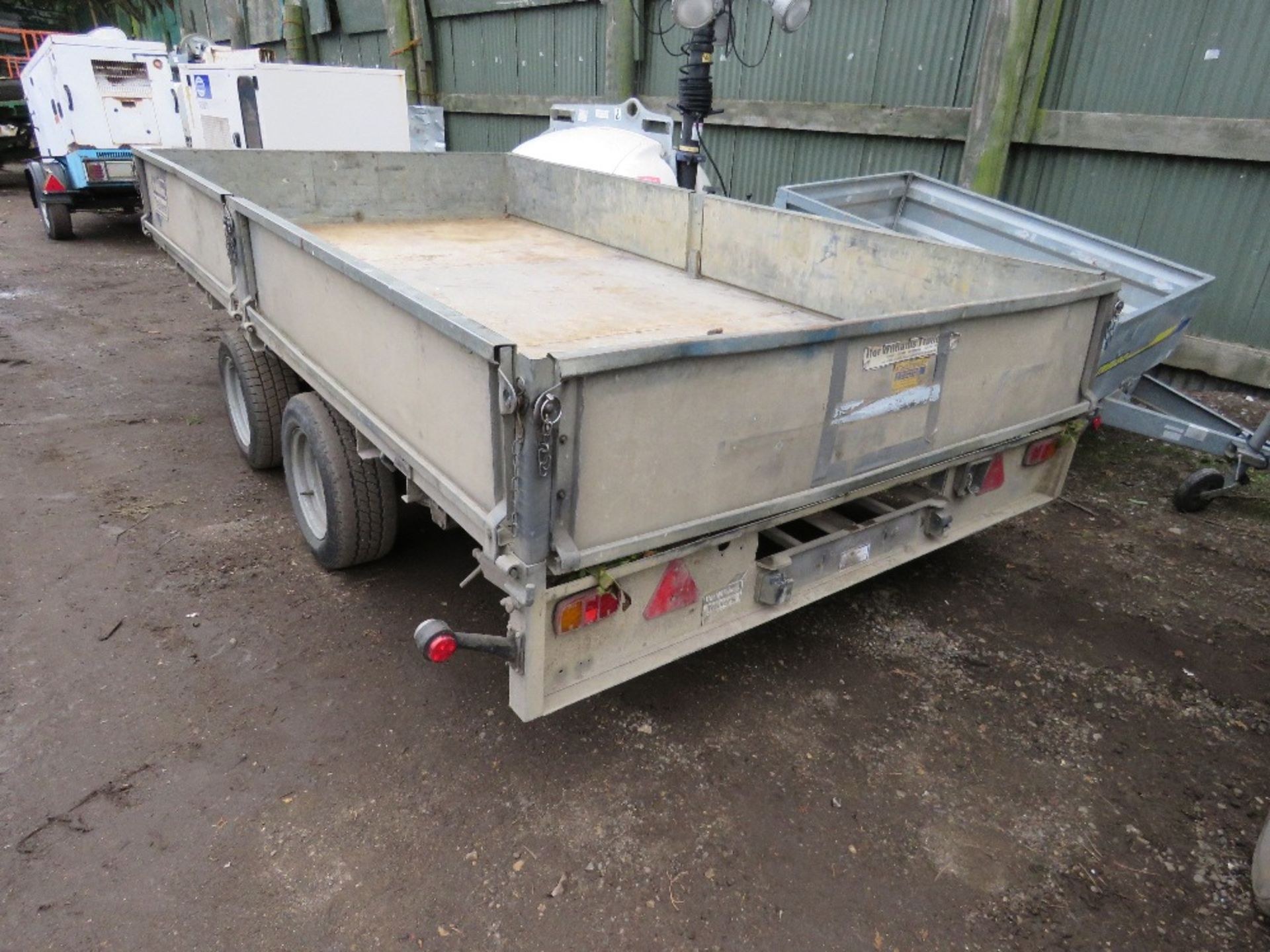 IFOR WILLIAMS LM126G DROP SIDE PLANT TRAILER. 12FT BODY. SN:SCK60000095065801. - Image 7 of 9