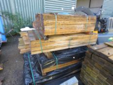 STACK CONTAINING 4 BUNDLES OF UNTREATED FENCE CLADDING TIMBER BOARDS, 1.14M -1.73M LENGTHAPPROX.