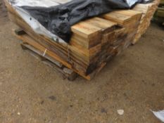2 x BUNDLES OF UNTREATED BOARDS/TIMBERS, 160MM X 30MM AND 95MM X 52MM APPROX.
