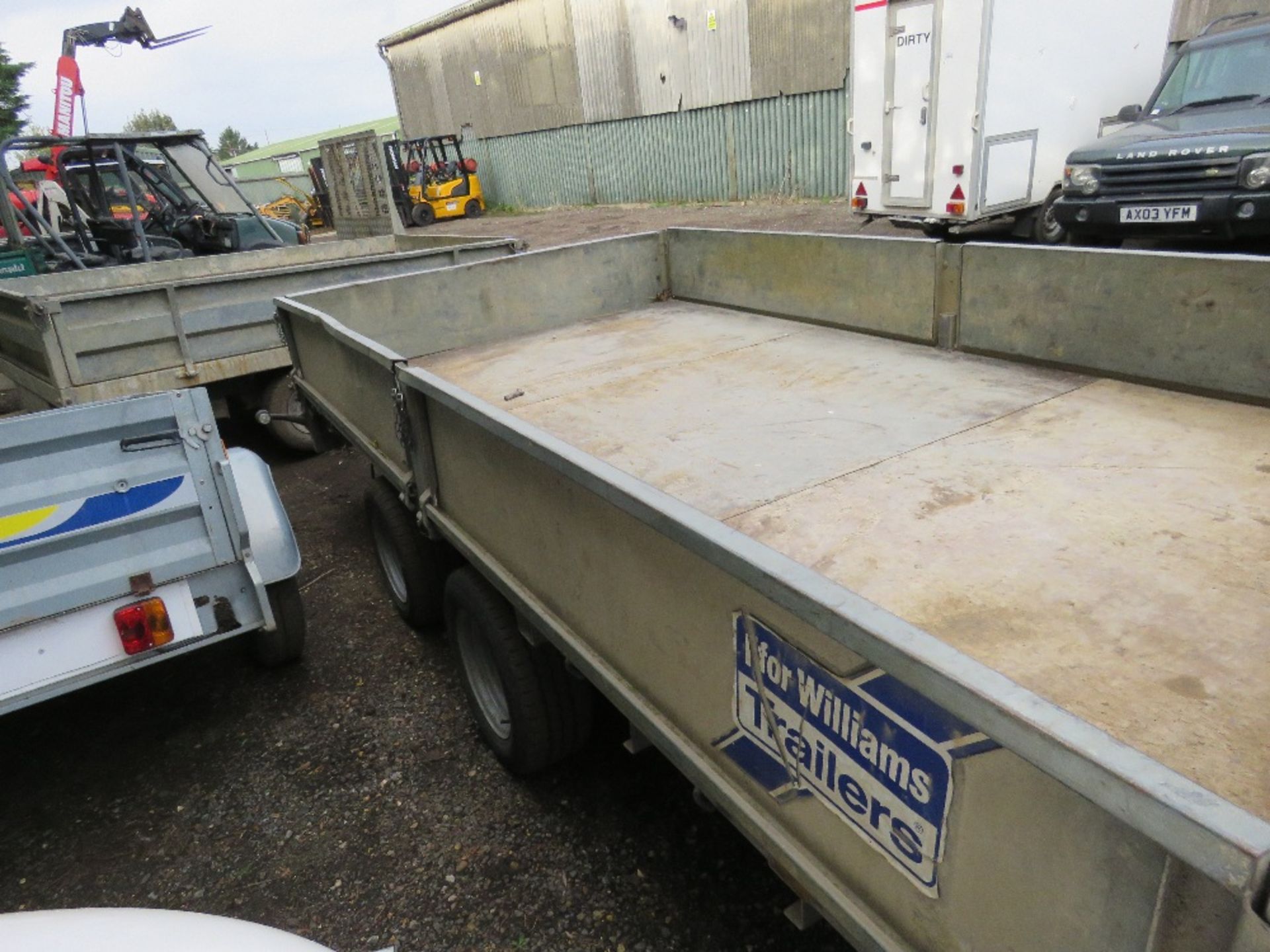 IFOR WILLIAMS LM126G DROP SIDE PLANT TRAILER. 12FT BODY. SN:SCK60000095065801. - Image 5 of 9