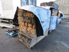 EXTRA LARGE PACK OF H SECTIONED CONSTRUCTION TIMBER, UNTREATED. SIZE: 1.57M LENGTH X 55MM WIDE X 35M