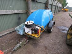 WESTERN PRESSURE WASHER BOWSER WITH BRENDON WASHER UNIT, HONDA PETROL ENGINE.