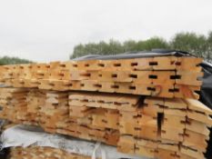 PACK OF UNTREATED U PROFILED FENCE PANEL TIMBERS. U PROFILED TIMBERS @1.57M LENGTH APPROX.