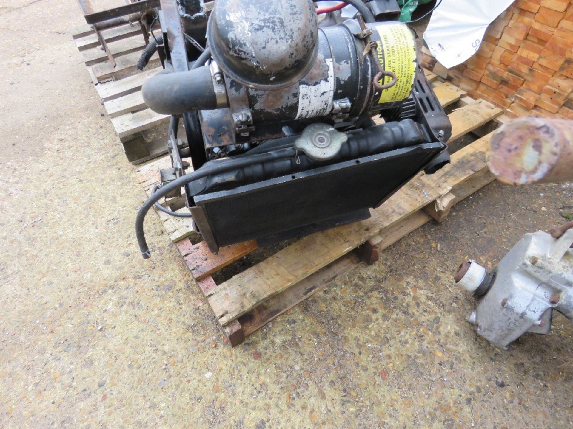 KUBOTA 3 CYLINDER DIESEL ENGINE FROM RANSOMES MOWER. RUNNING WHEN REMOVED. - Image 4 of 5