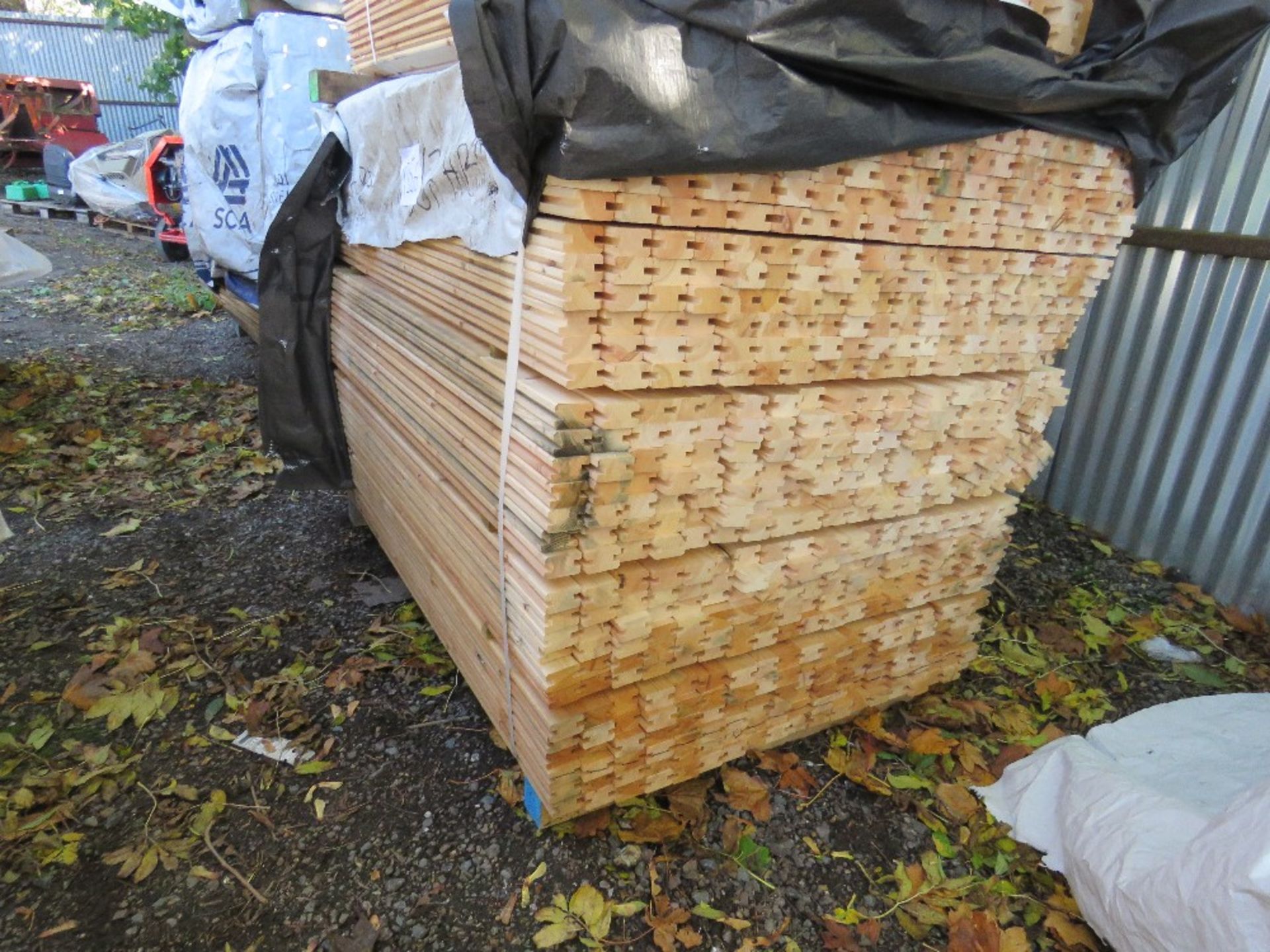 LARGE PACK OF H SECTIONED CONSTRUCTION TIMBER, UNTREATED. SIZE: 1.57M LENGTH X 55MM WIDE X 35MM DEPT - Image 3 of 4