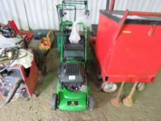 JOHN DEERE 43VE ELECTRIC START ROTARY MOWER WITH KEY AND CHARGER. WHEN TESTEDW AS SEEN TO RUN AND DR