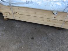 PACK OF UNTREATED MACHINED CLADDING TIMBER BOARDS. SIZE: 1.7-2.09 M LENGTH, 22MM WIDTH, 16M