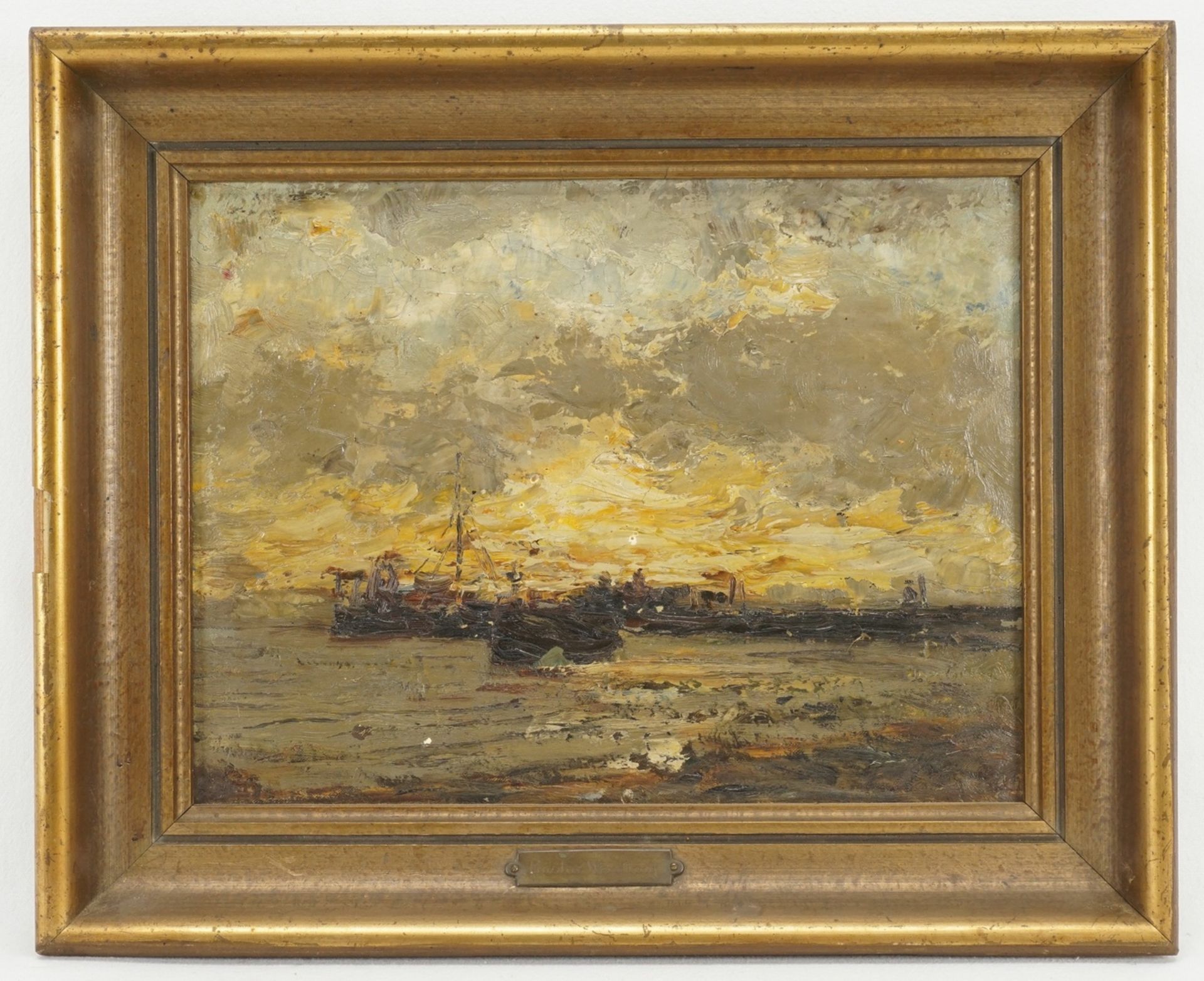 Gustav Wendling, "Torpedoboote etc. an der Landungsbrücke von Altefähr auf Rügen" - Bild 2 aus 4