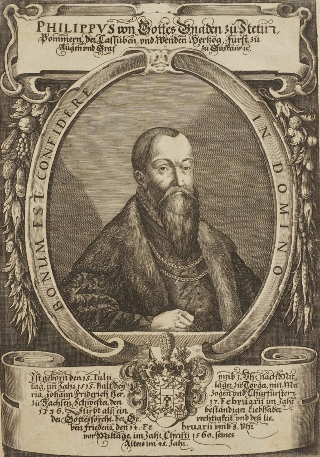 Georg Walch, "Philippus von Gottes Gnaden zu Stetin, [...]" (Philipp I. von Pommern-Wolgast)