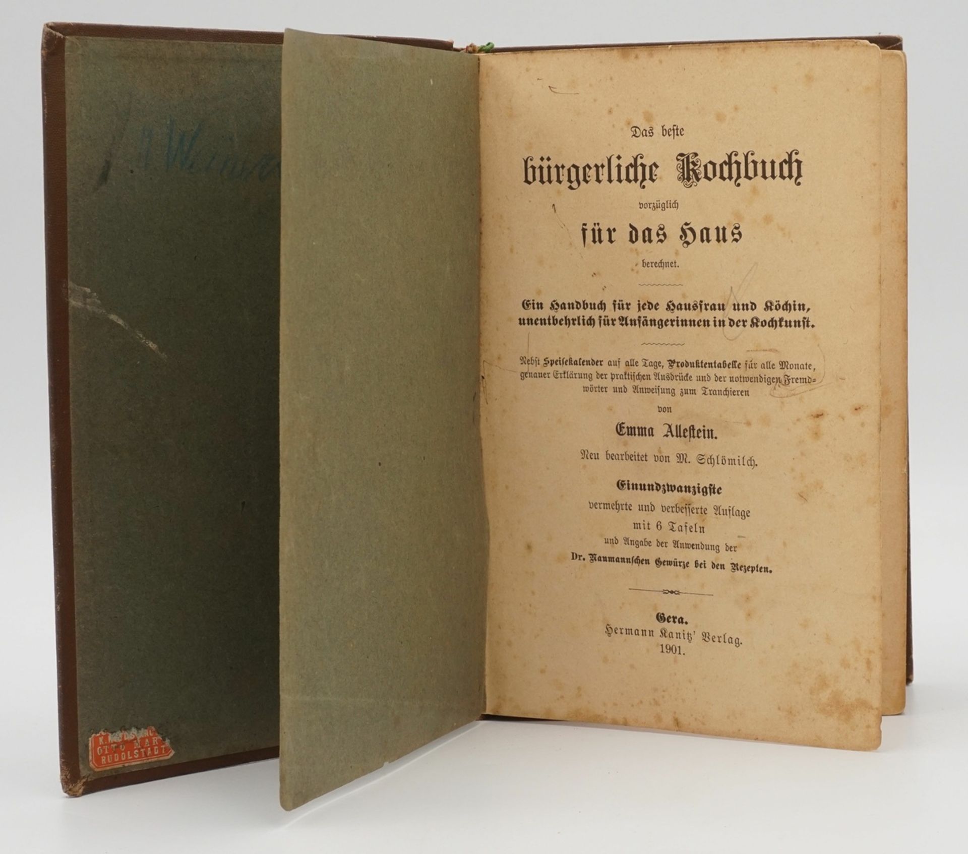 Vier Kochbücher, um 1900 - Bild 9 aus 10