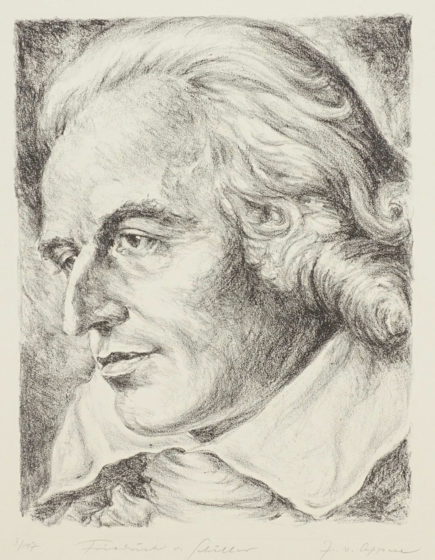J. von Appen, "Portrait Friedrich von Schiller"