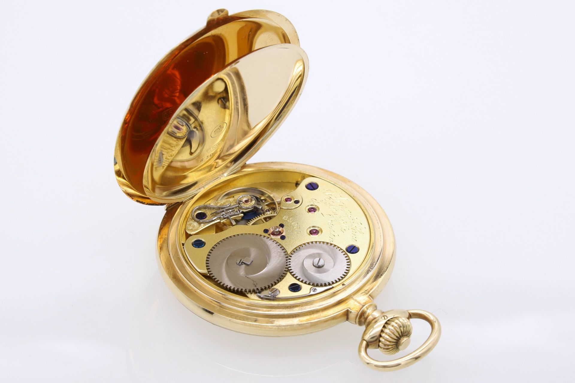 A. Lange & Söhne Savonette Taschenuhr im Etui, um 1930 - Image 6 of 6