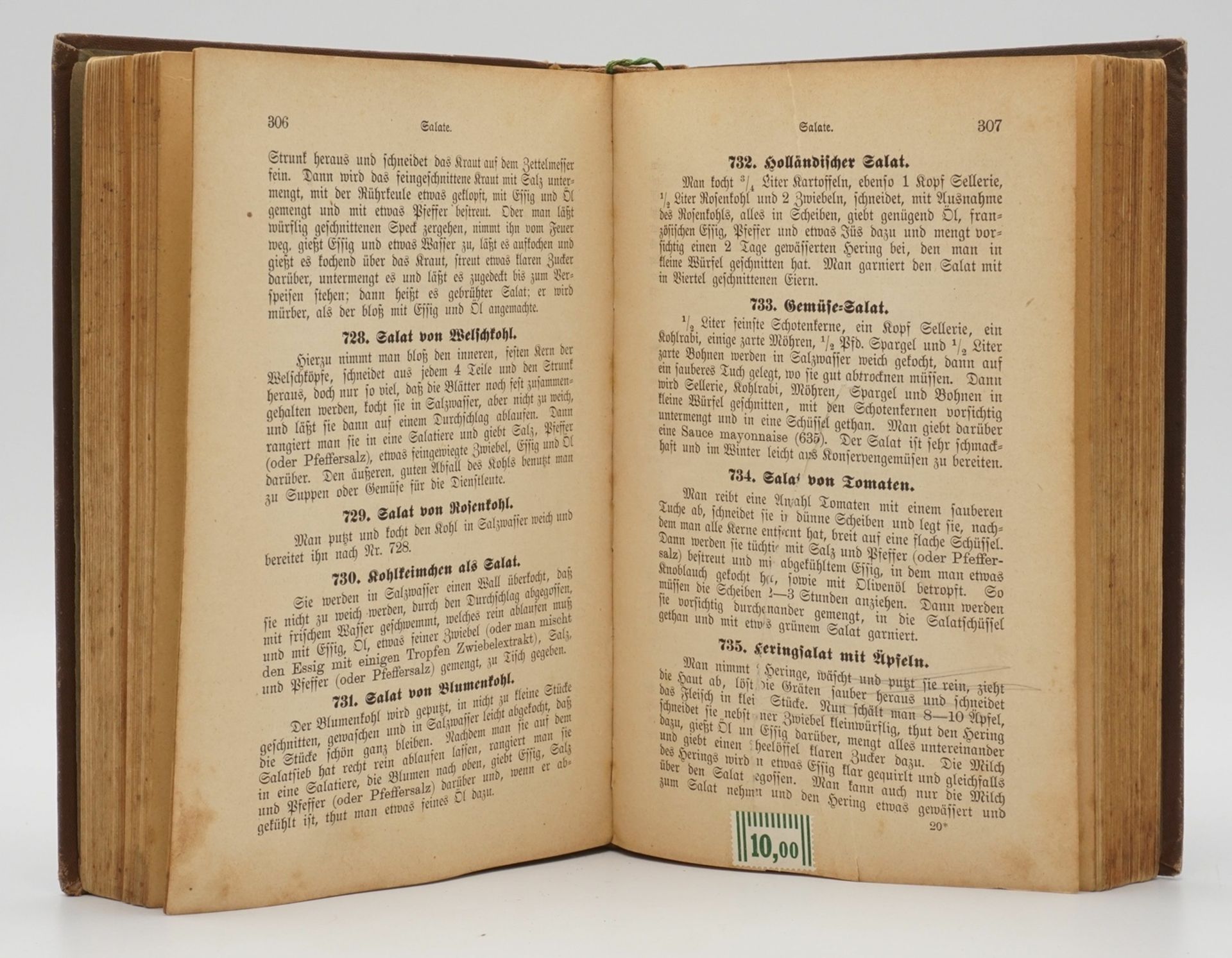 Vier Kochbücher, um 1900 - Bild 10 aus 10