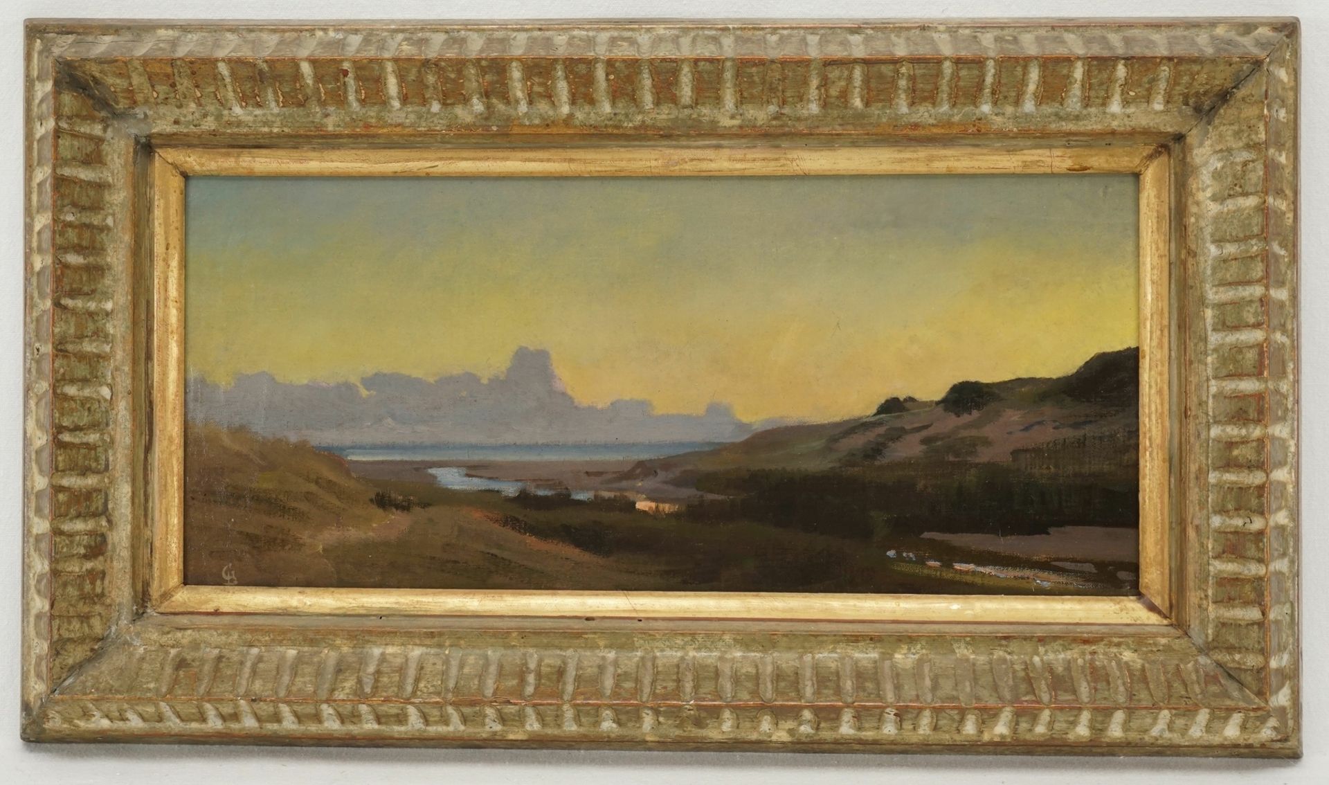 Louis (Heinrich Louis Theodor) Gurlitt, Dünenlandschaft an der Nordsee bei Sonnenaufgang - Bild 2 aus 4