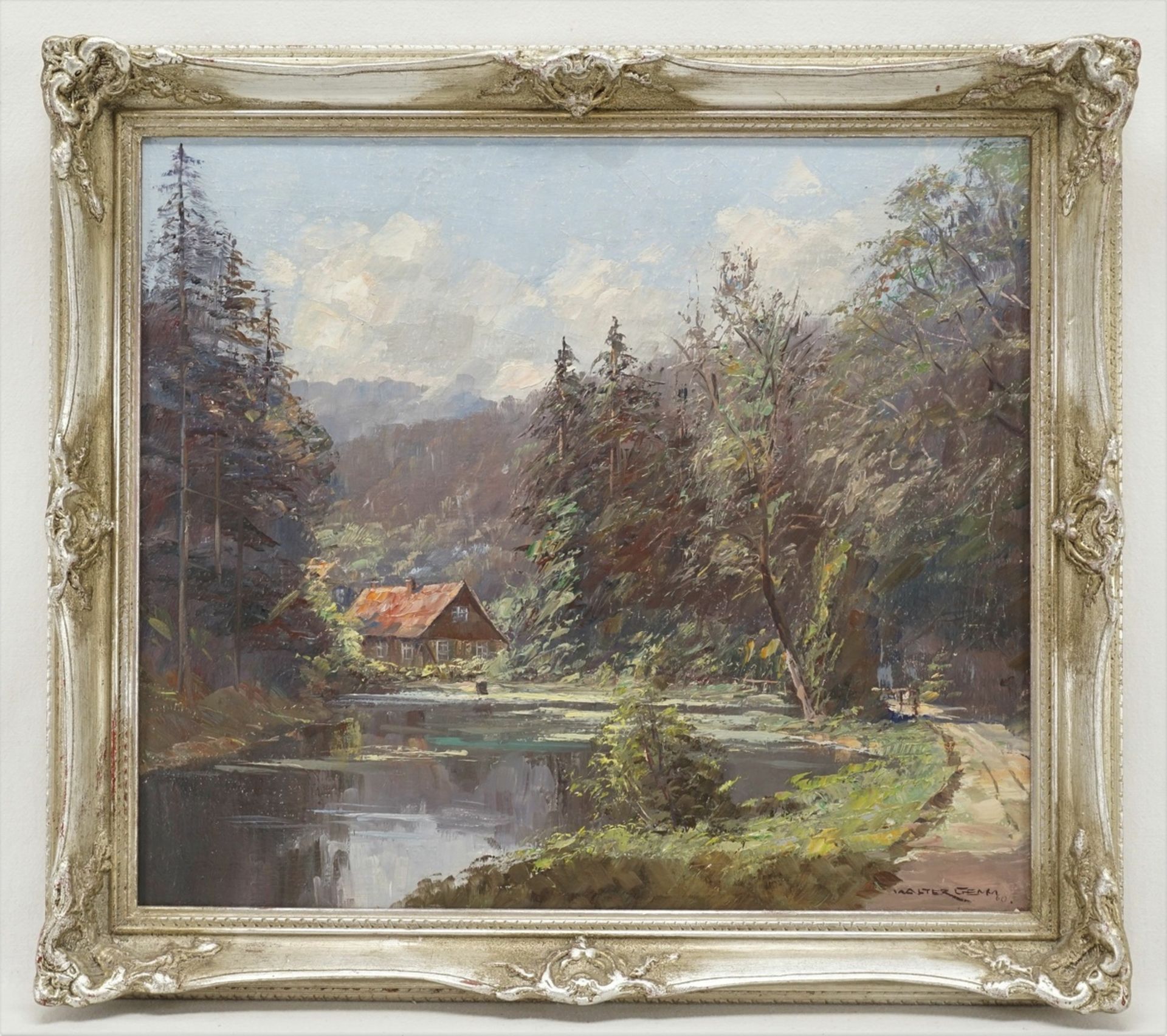 Walter Gemm, "Christianental mit Forsthaus bei Wernigerode im Harz"