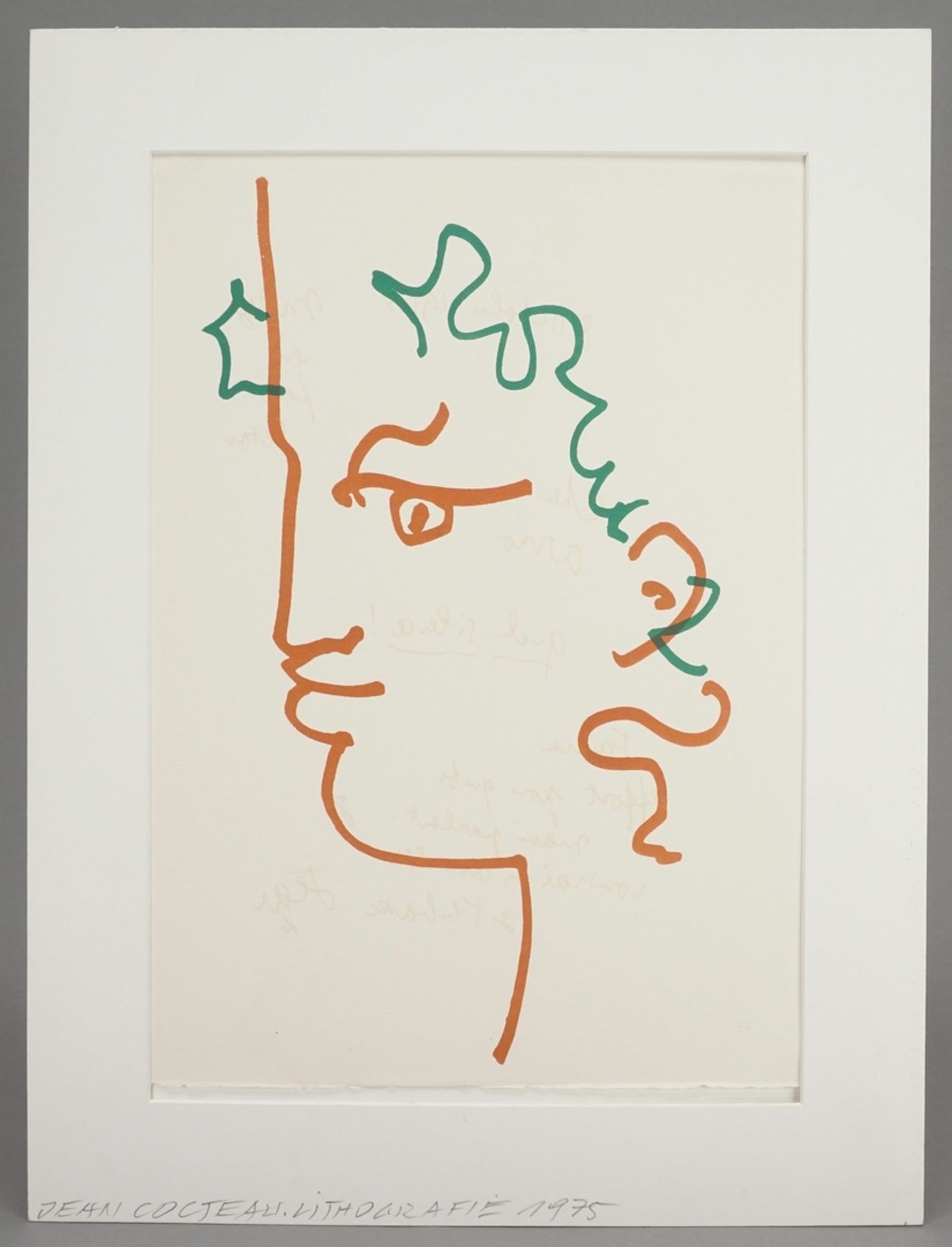 Jean Cocteau, "Kopf eines Fauns" - Bild 2 aus 3