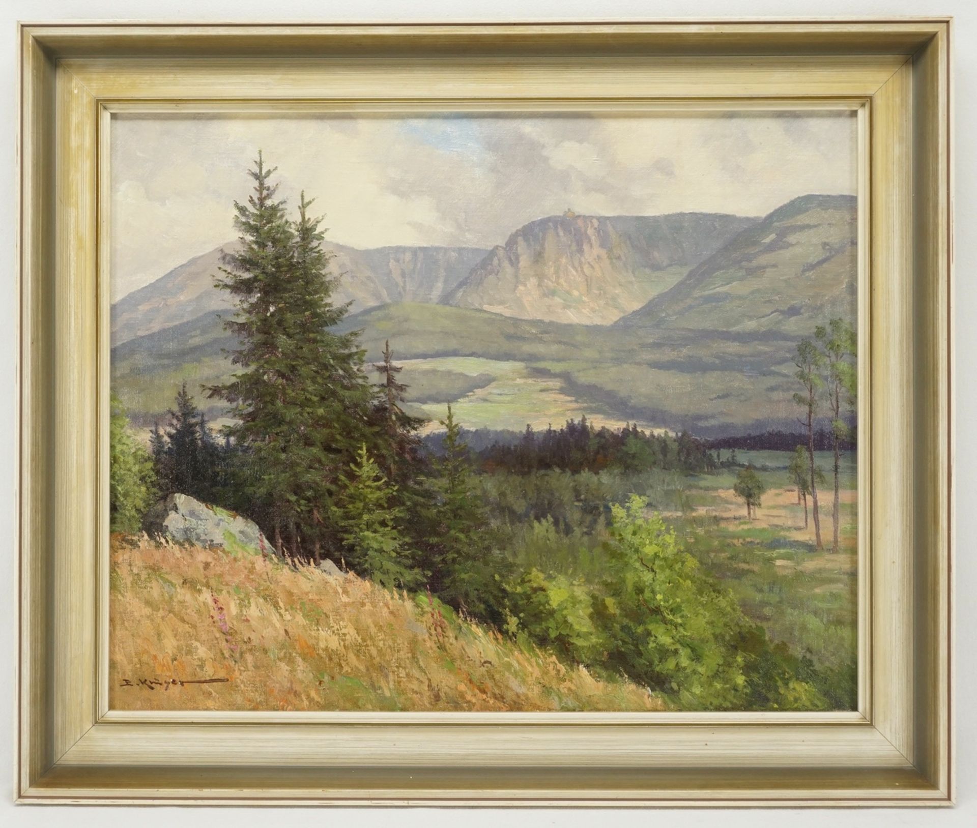 Erich Krüger, "Blick auf das Bodetal" - Bild 2 aus 4