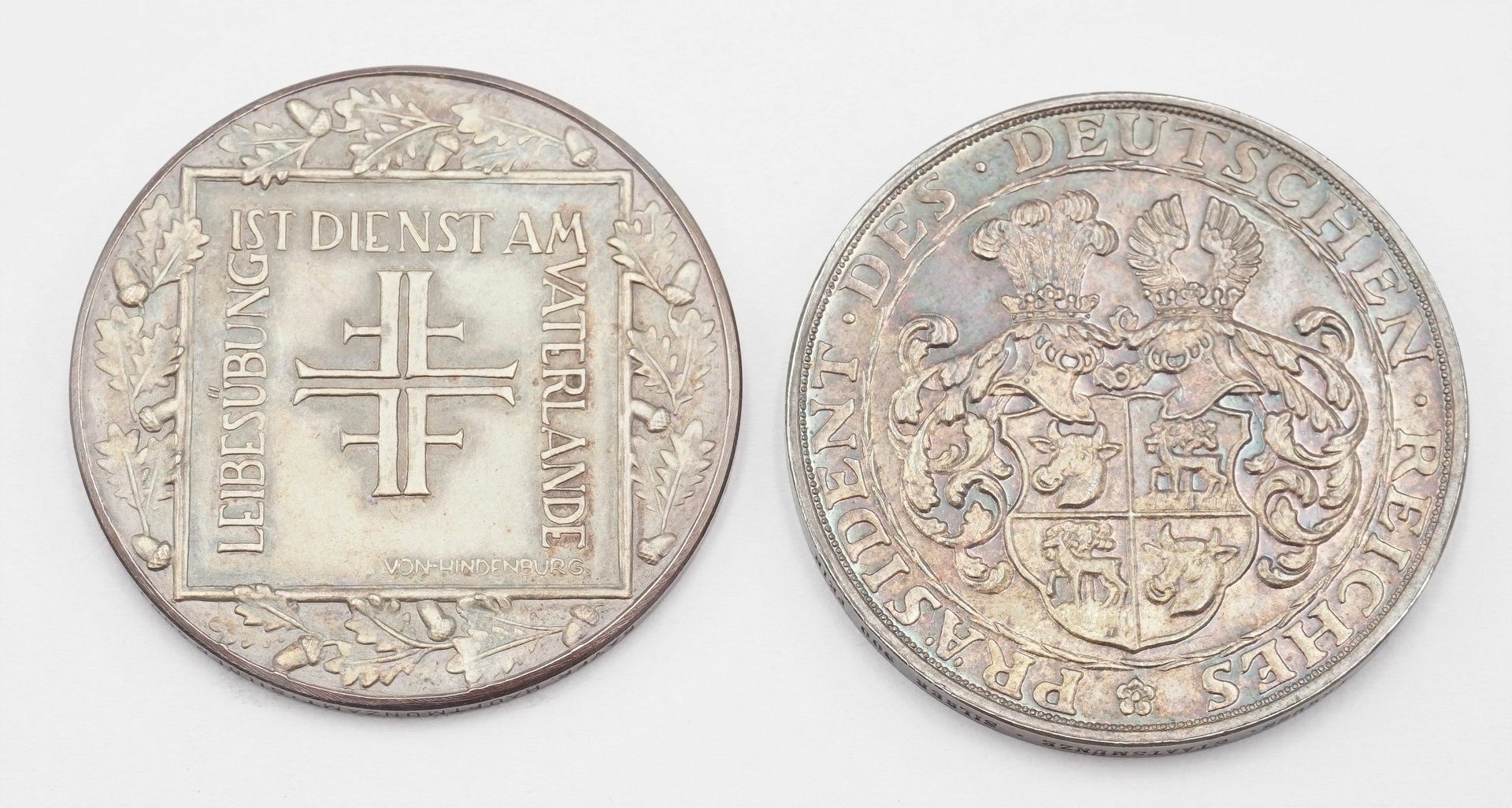 Zwei Gedenkmedaillen von 1928, Silber - Bild 3 aus 3