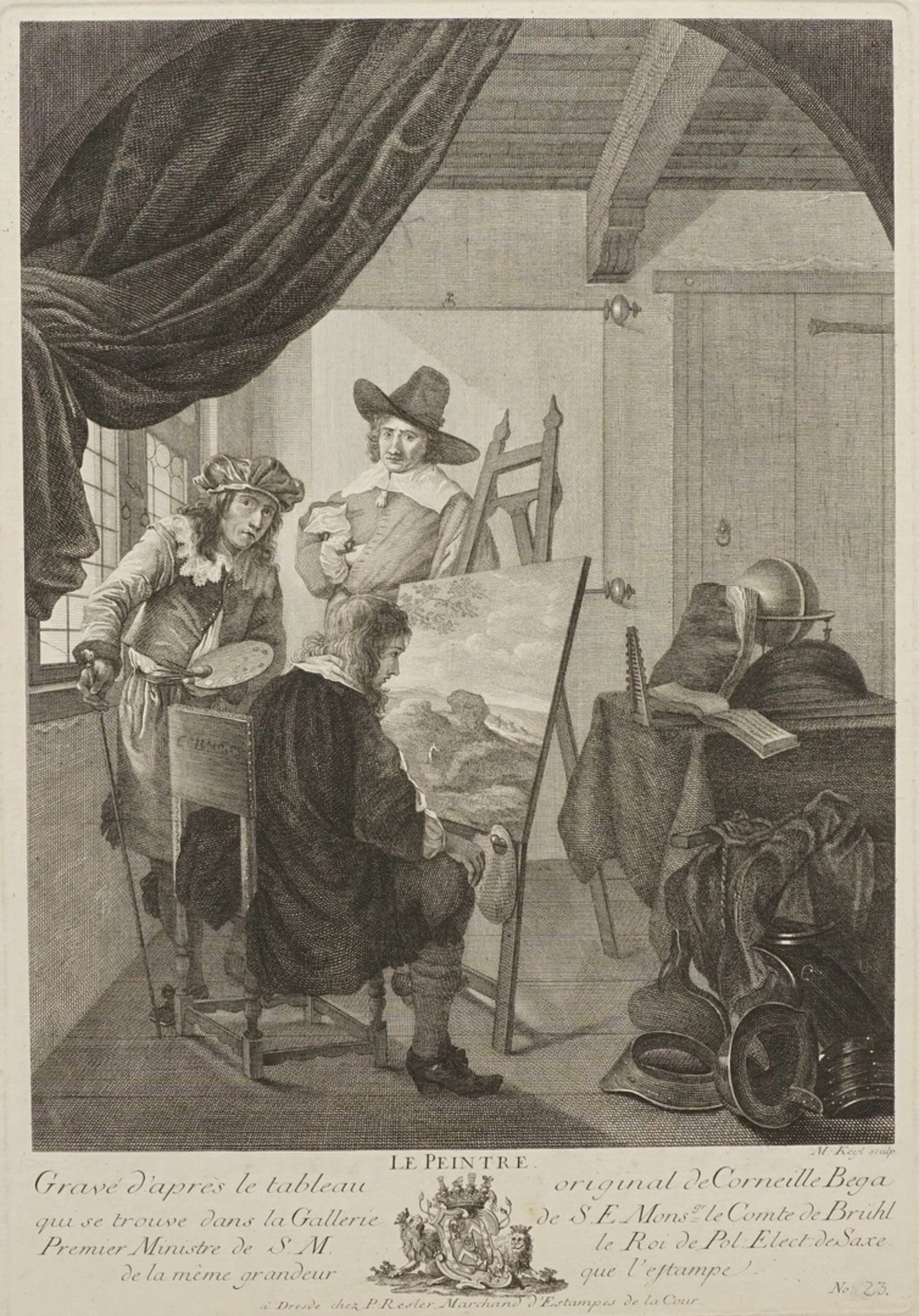 Cornelis Pietersz Bega, "Le Peintre" (Der Maler)