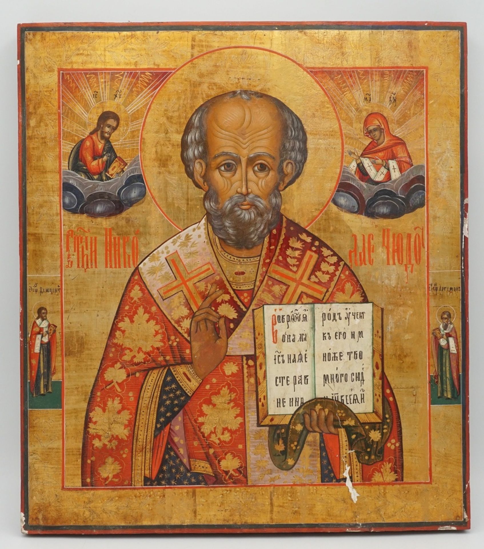 Ikone des Heiligen Nikolaus, Russland, 19. Jh.