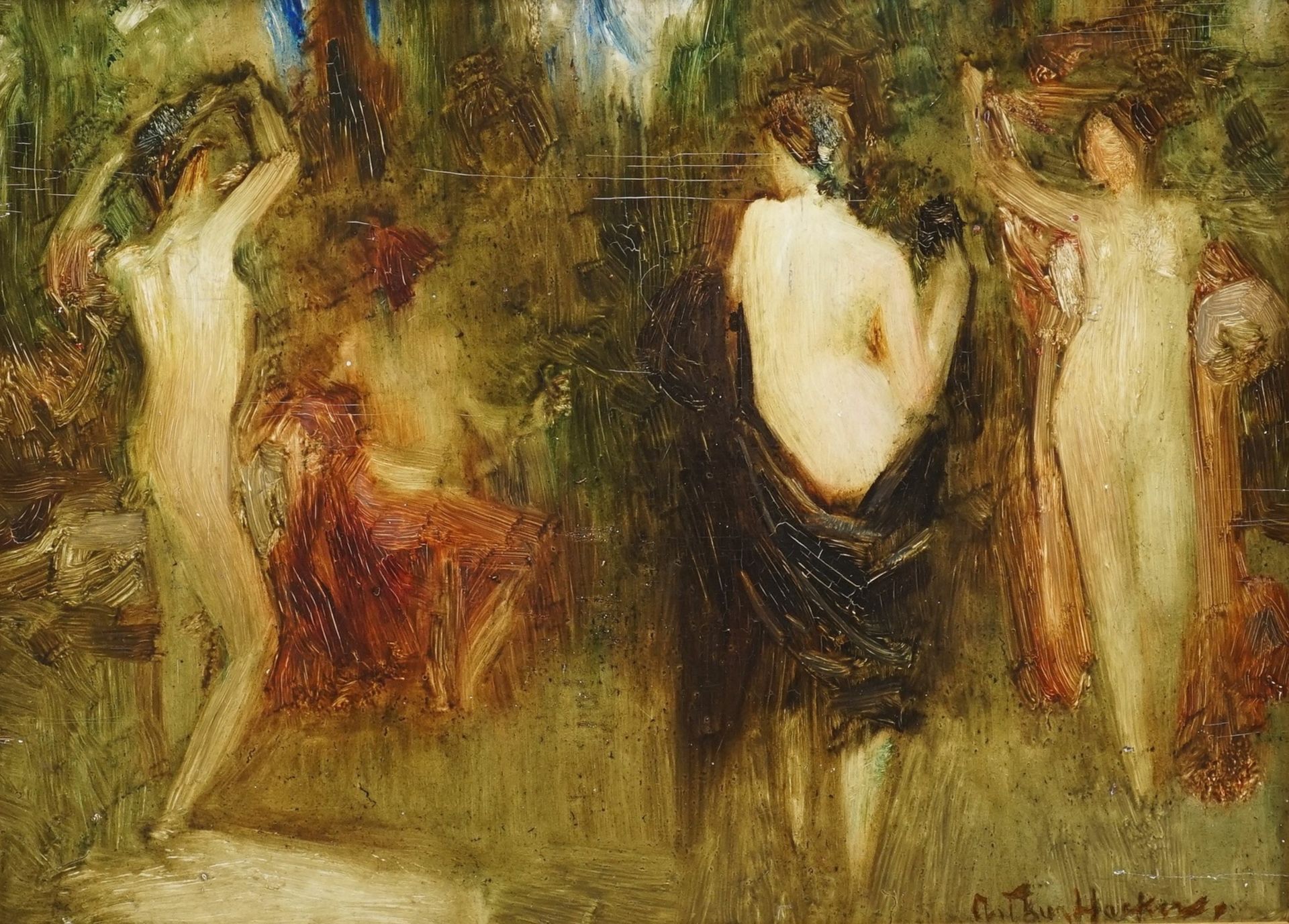 Arthur Hacker, "Das Urteil des Paris (Studie)"