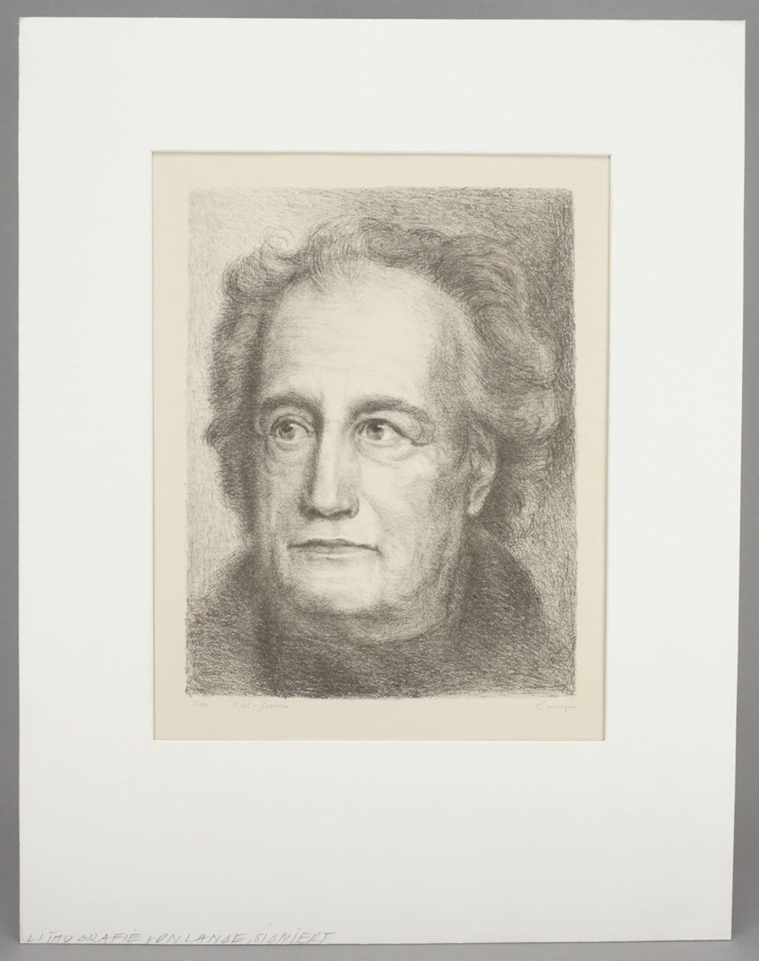 Lange, "Johann Wolfgang von Goethe" - Bild 2 aus 4