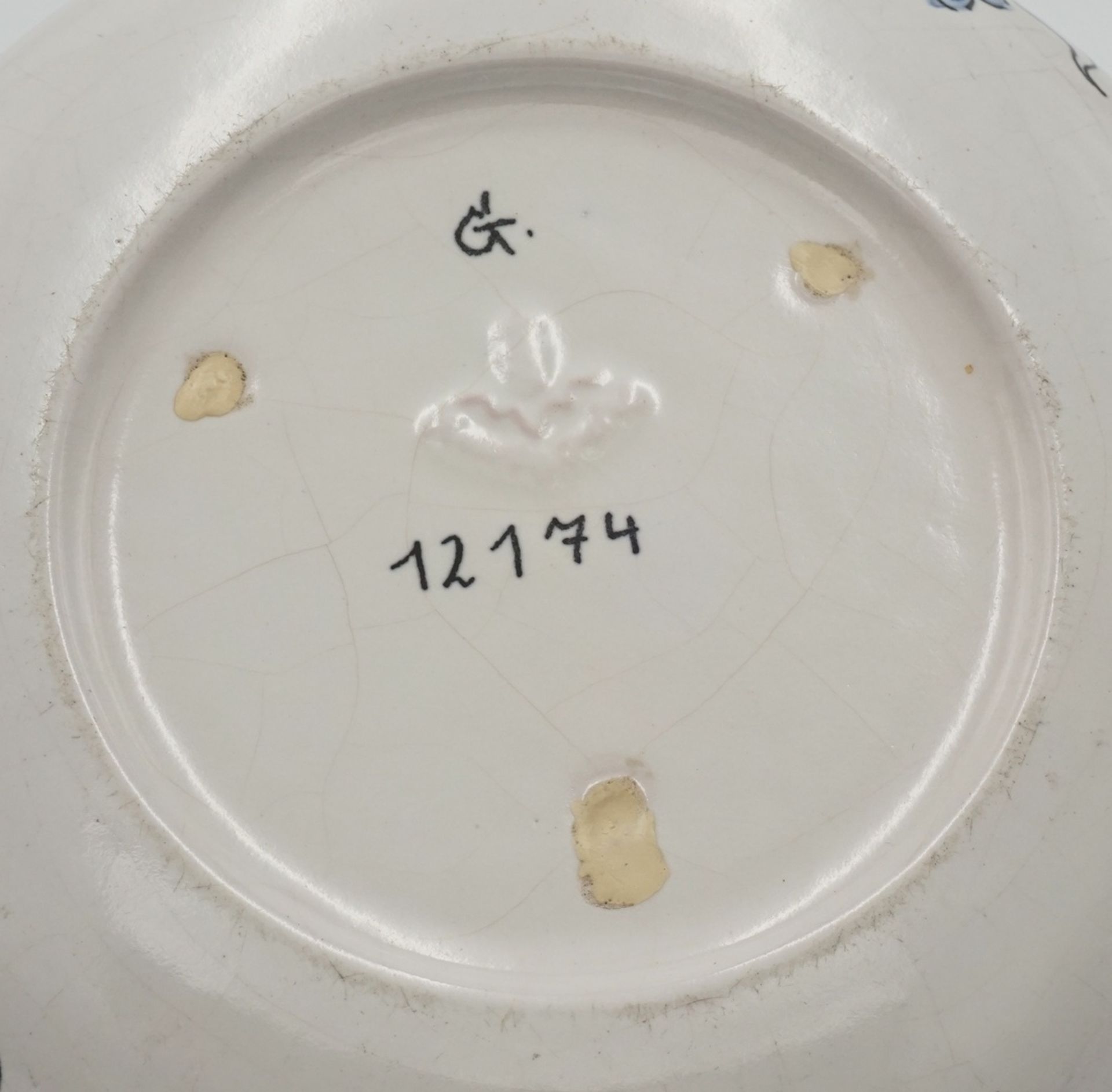 Keramik Aschenbecher mit Silbermontierung - Image 3 of 4