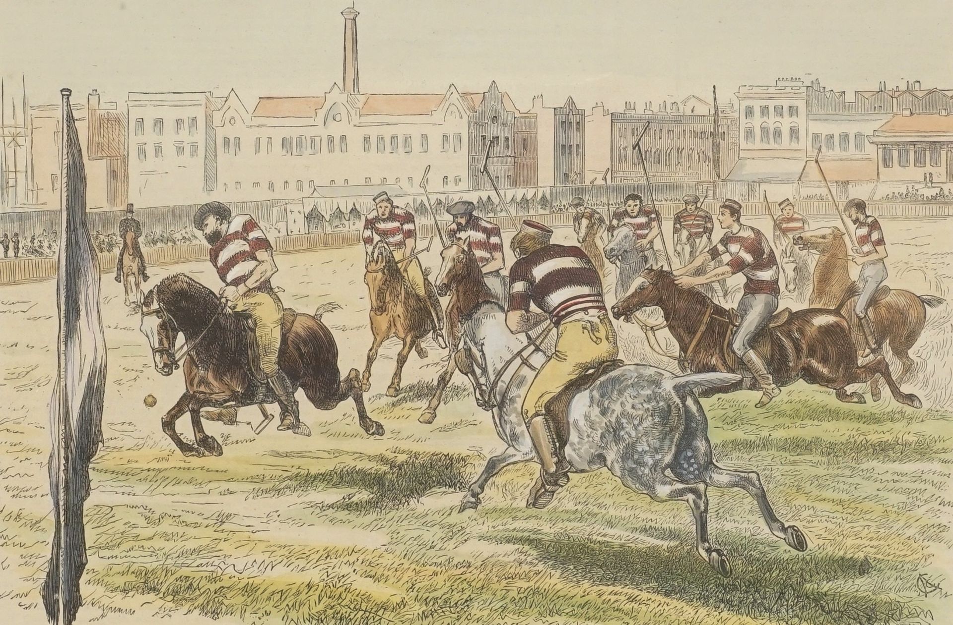 Britischer Illustrator, "Polo Match at Lillie Bridge in Aid of the funds of the West London ...