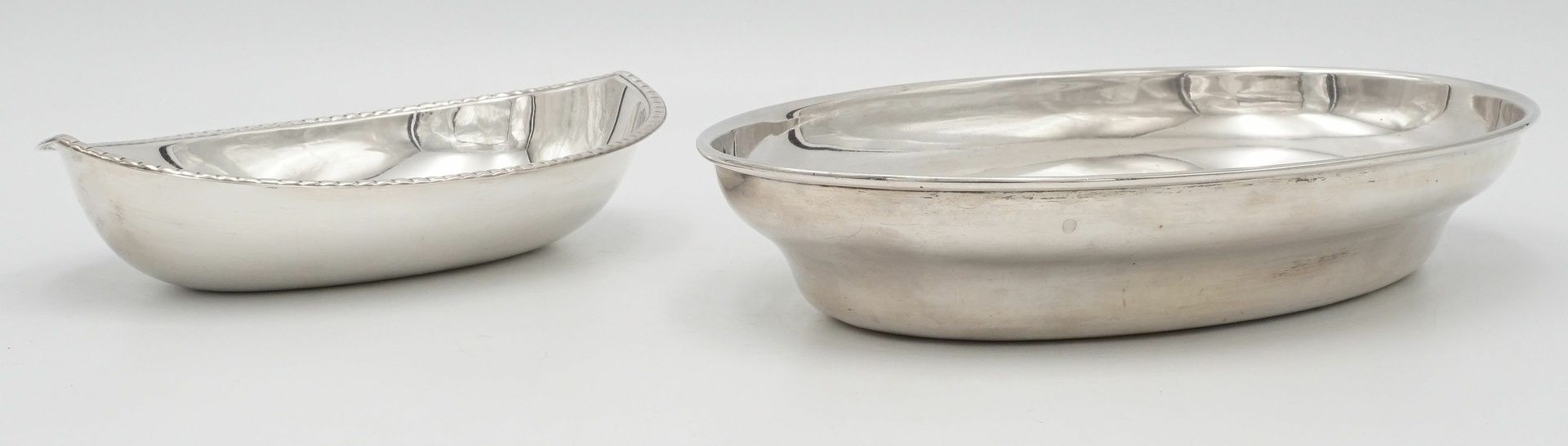 Zwei ovale Schalen aus Silber, Deutschland - Bild 2 aus 7