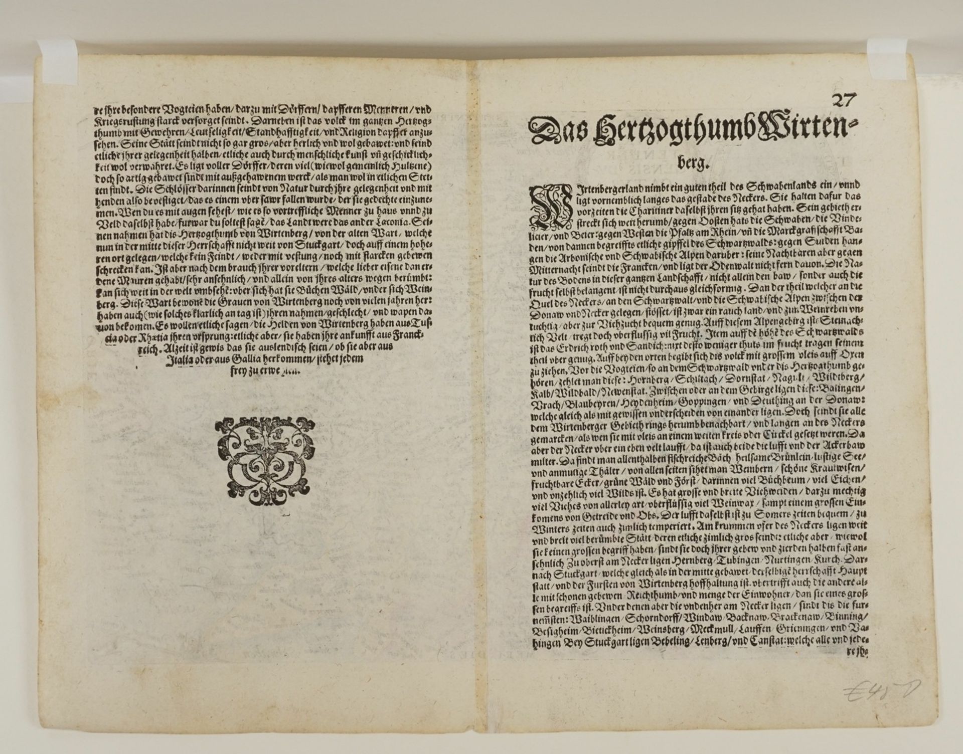 Mat(t)hias Quad, "Wirtenbergensis Ducatus" (Landkarte des Herzogtums Württemberg) - Bild 4 aus 4