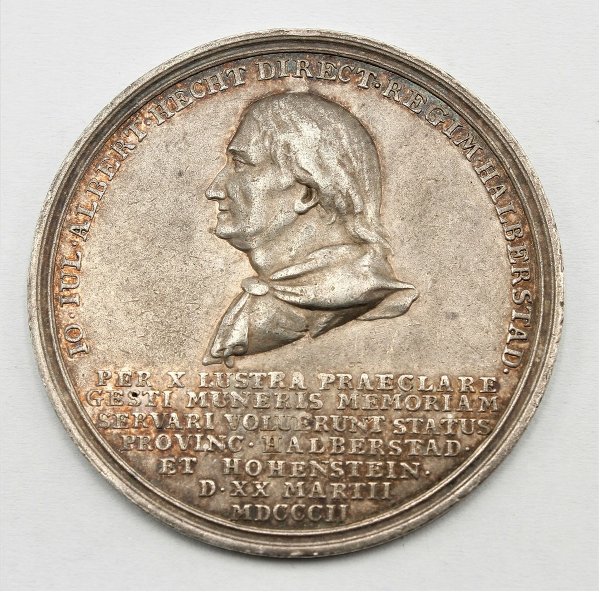 Jubiläums Medaille Halberstadt, 1802, J. J. Albert Hecht